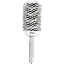Olivia Garden Expert Blowout Speed Round Brush Wavy Bristles White & Grey ( 65 mm )