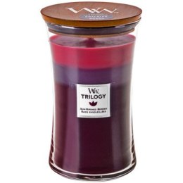 WoodWick Sun Ripened Berries Trilogy Vase (berry ripening in the sun) - Scented candle 609.0 g