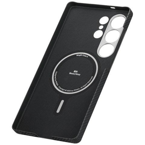 Etui PITAKA Cairn Case MagSafe do Samsung Galaxy S25 Ultra czarno-szary