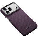 Etui PITAKA Edge Case PTK Weaving-Charoite MagSafe do iPhone 18 Pro / 17 Pro fioletowy
