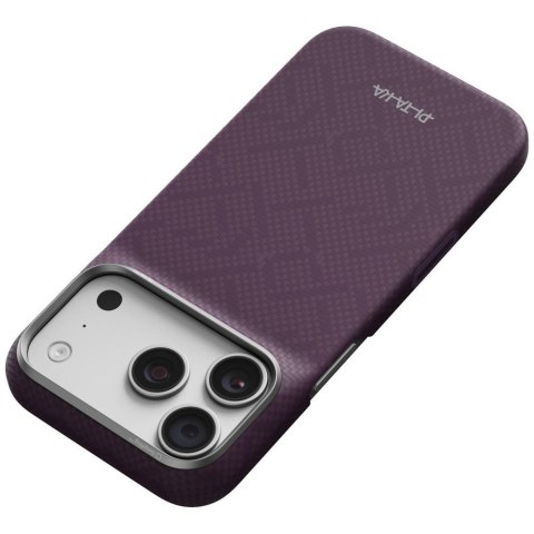 Etui PITAKA Edge Case PTK Weaving-Charoite MagSafe do iPhone 18 Pro / 17 Pro fioletowy