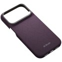 Etui PITAKA Edge Case PTK Weaving-Charoite MagSafe do iPhone 18 Pro / 17 Pro fioletowy