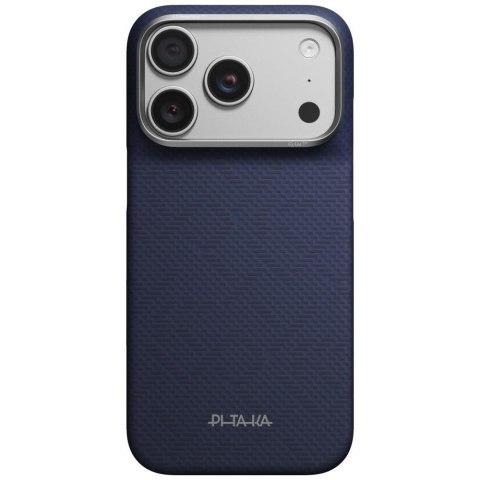 Etui PITAKA Edge Case PTK Weaving-Sapphire MagSafe do iPhone 18 Pro / 17 Pro niebieski
