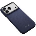 Etui PITAKA Edge Case PTK Weaving-Sapphire MagSafe do iPhone 18 Pro / 17 Pro niebieski