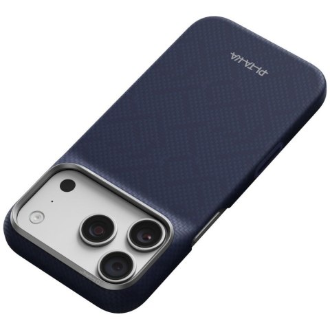 Etui PITAKA Edge Case PTK Weaving-Sapphire MagSafe do iPhone 18 Pro / 17 Pro niebieski