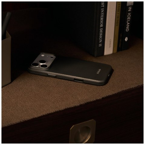 Etui PITAKA Summa Case MagSafe do iPhone 18 Pro Max / 17 Pro Max czarno-szary