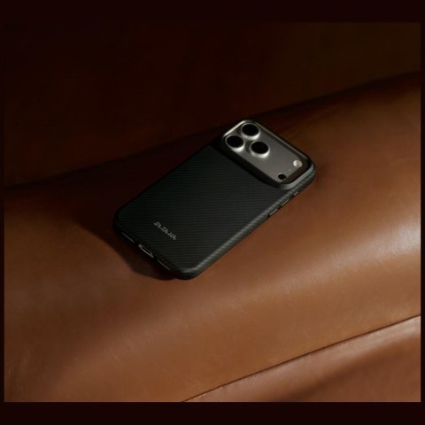 Etui PITAKA Summa Case MagSafe do iPhone 18 Pro Max / 17 Pro Max czarno-szary