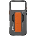 Etui Skinarma Haxa do iPhone 17 Pro Max Magnetic Charging + Grip Stand grafitowy