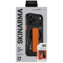Etui Skinarma Haxa do iPhone 17 Pro Max Magnetic Charging + Grip Stand grafitowy
