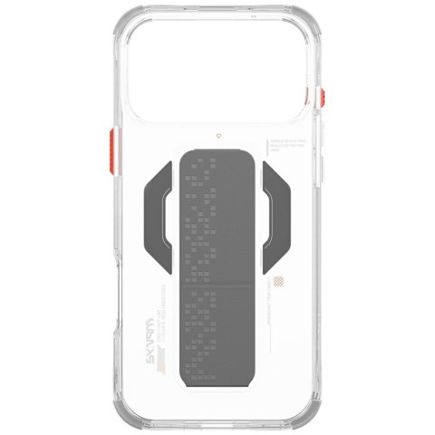 Etui Skinarma Haxa do iPhone 17 Pro Max Magnetic Charging + Grip Stand przezroczysty