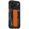 Etui Skinarma Haxa do iPhone 17 Pro Magnetic Charging + Grip Stand grafitowy