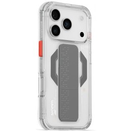 Etui Skinarma Haxa do iPhone 17 Pro Magnetic Charging + Grip Stand przezroczysty