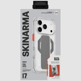 Etui Skinarma Haxa do iPhone 17 Pro Magnetic Charging + Grip Stand przezroczysty