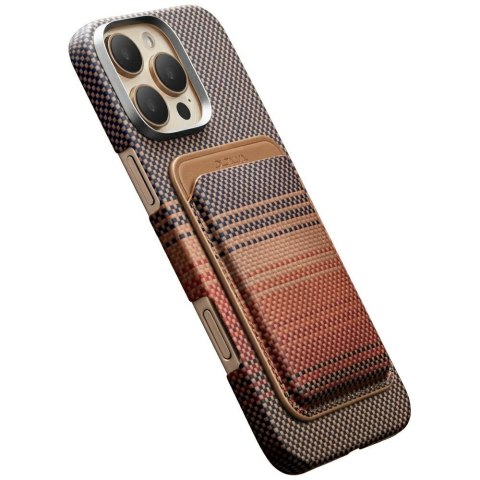 Portfel magnetyczny PITAKA Woven Wallet MagSafe do telefonu sunset