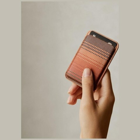 Portfel magnetyczny PITAKA Woven Wallet MagSafe do telefonu sunset