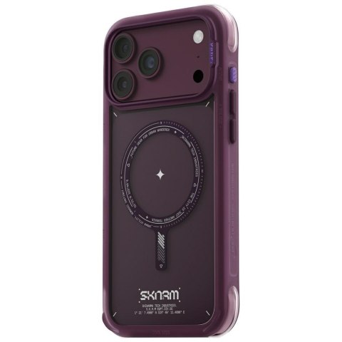 Etui Skinarma Avion MagSafe do iPhone 18 Pro Max / 17 Pro Max burgundowy