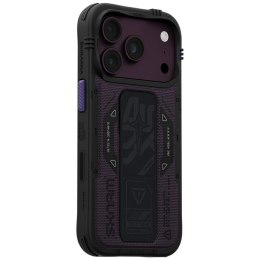 Etui Skinarma Phantom MagSafe + Grip Stand do iPhone 18 Pro / 17 Pro burgundowy