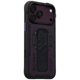 Etui Skinarma Phantom MagSafe + Grip Stand do iPhone 18 Pro Max / 17 Pro Max burgundowy