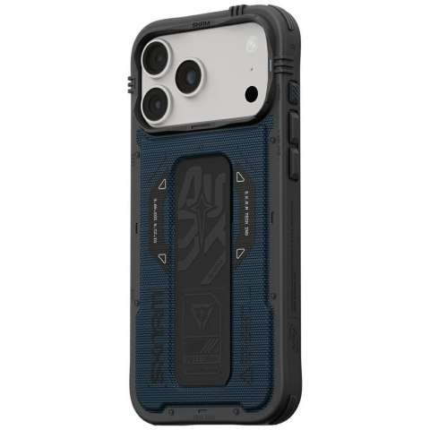Etui Skinarma Phantom MagSafe + Grip Stand do iPhone 18 Pro Max / 17 Pro Max niebieski