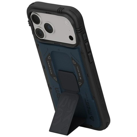 Etui Skinarma Phantom MagSafe + Grip Stand do iPhone 18 Pro Max / 17 Pro Max niebieski