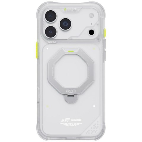 Etui Skinarma Saturn MagSafe + Rotating Kick Stand do iPhone 18 Pro Max / 17 Pro Max frost