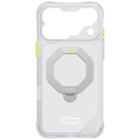 Etui Skinarma Saturn MagSafe + Rotating Kick Stand do iPhone 18 Pro Max / 17 Pro Max frost