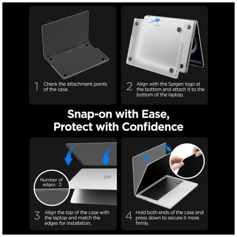 Etui Spigen AirSkin do MacBook Pro 16" M1-M5 / M5 Pro / M5 Pro Max 2021-2026 frost black