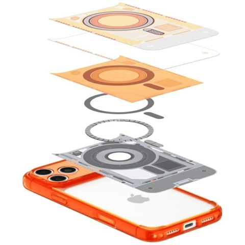 Etui Spigen C1 Ultra Hybrid Mag MagSafe do iPhone 18 Pro / 17 Pro pomarańczowy