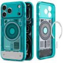 Etui Spigen C1 Ultra Hybrid Mag MagSafe do iPhone 18 Pro / 17 Pro turkusowo-szary