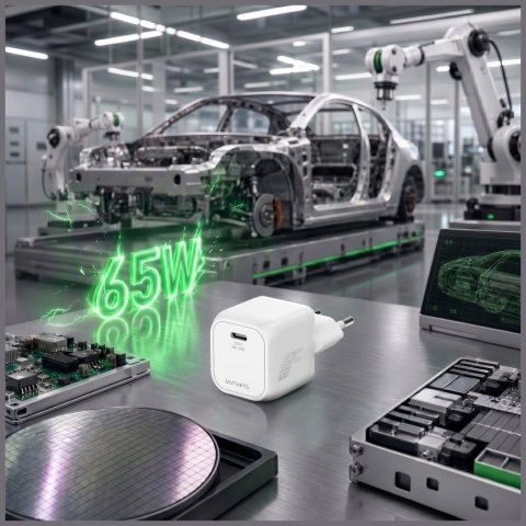 Ładowarka sieciowa 4smarts PDPlug SiC 65W USB-C biały