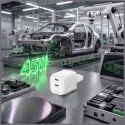 Ładowarka sieciowa 4smarts PDPlug SiC Dual 45W 2xUSB-C biały