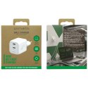 Ładowarka sieciowa 4smarts PDPlug SiC Dual 45W 2xUSB-C biały