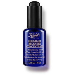 Kiehls Midnight Recovery Concentrate - Night Regenerating Oil Serum For Fresh Skin Look 30 ml