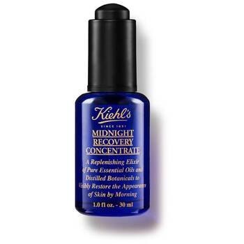 Kiehls Midnight Recovery Concentrate - Night Regenerating Oil Serum For Fresh Skin Look 30 ml