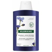 Klorane Chrpa BIO Shampoo - Szampon neutralizující žluté tóny 400 ml