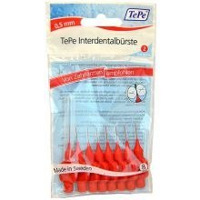 TePe Interdental Brush Normal (0.5 mm red ) - interdental toothbrushes 8.0ks