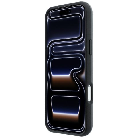 Etui BMW M Blue Perfo Metal Logo MagSafe do iPhone 18 Pro / 17 Pro szary