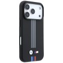 Etui BMW M Quadrille Kevlar Anthracite & Tricolor Print Lines MagSafe do iPhone 18 Pro Max / 17 Pro Max czarny