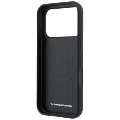 Etui BMW M Quadrille Kevlar Anthracite & Tricolor Print Lines MagSafe do iPhone 18 Pro Max / 17 Pro Max czarny