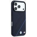Etui BMW M Tire Track Blue Line MagSafe do iPhone 18 Pro / 17 Pro granatowy