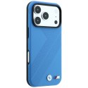 Etui BMW M Tire Track Metal Logo MagSafe do iPhone 18 Pro Max / 17 Pro Max niebieski