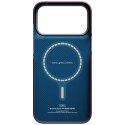 Etui PITAKA Edge Case Argyle MagSafe do iPhone 18 Pro Max / 17 Pro Max burgundowy