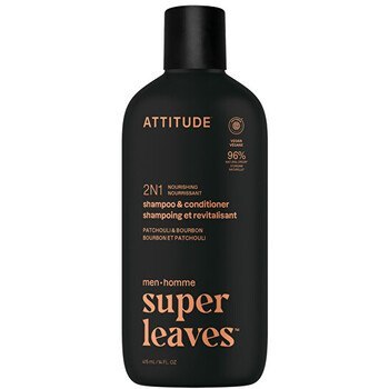 Super Leaves Patchouli & Bourbon Shampoo & Conditioner - Pánský vyživující šampon a kondicionér 2v1