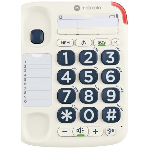 Telefon stacjonarny bezprzewodowy Motorola CT200 biały