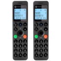 Telefon stacjonarny bezprzewodowy zestaw 2 szt. Motorola DOT202 czarny