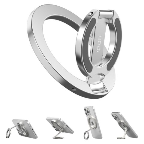 Dwustronny magnetyczny Ring Stand SODI ST04 srebrny
