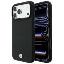 Etui BMW Kevlar Metal Logo MagSafe do iPhone 18 Pro Max / 17 Pro Max czarny