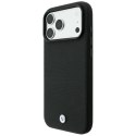Etui BMW Kevlar Metal Logo MagSafe do iPhone 18 Pro Max / 17 Pro Max czarny