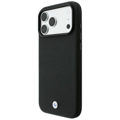 Etui BMW Kevlar Metal Logo MagSafe do iPhone 18 Pro Max / 17 Pro Max czarny