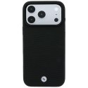 Etui BMW Kevlar Metal Logo MagSafe do iPhone 18 Pro Max / 17 Pro Max czarny